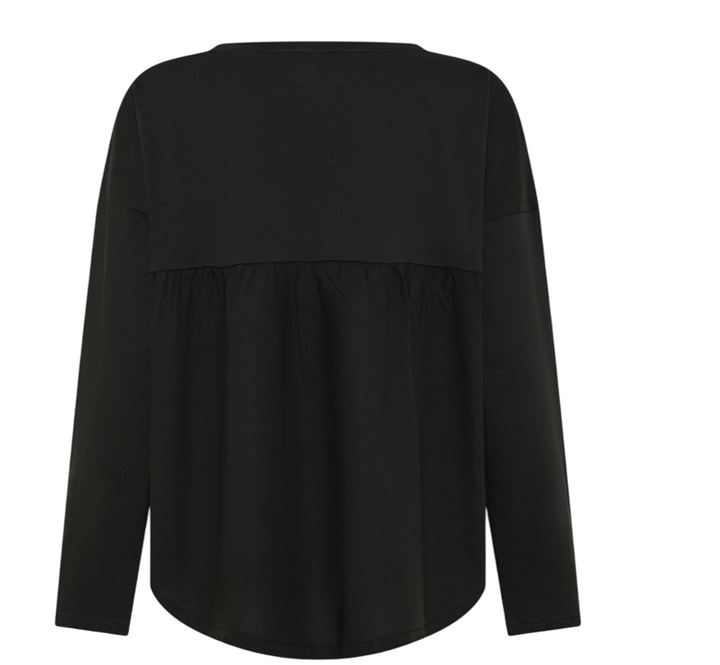 T-SHIRT MIXED FABRIC L/S