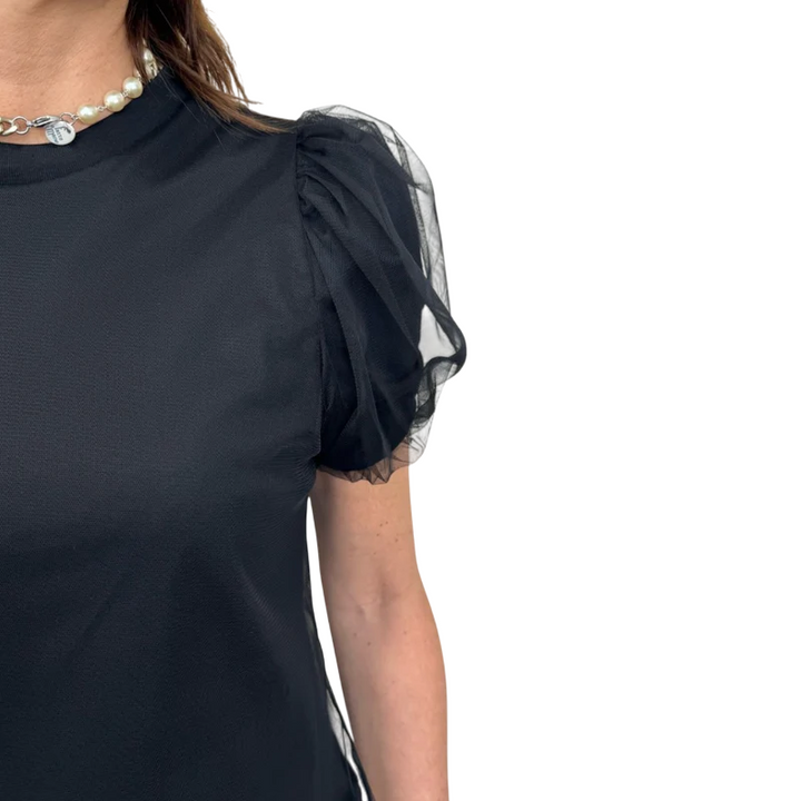 IMPERIAL - T-SHIRT CON TULLE