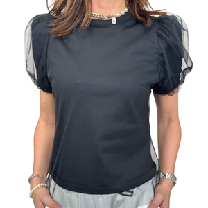 IMPERIAL - T-SHIRT CON TULLE