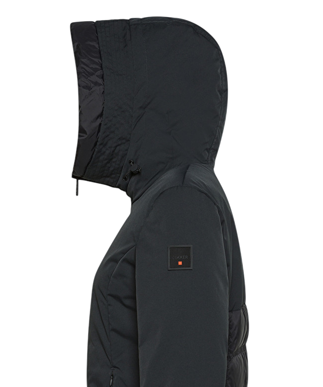 Cappotto lungo avvitato in doppio tessuto