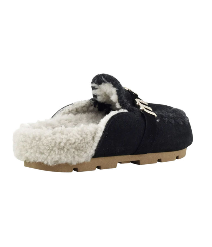 Ciabatta nera invernale Mou da donna