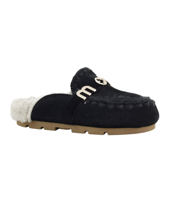 Ciabatta nera invernale Mou da donna