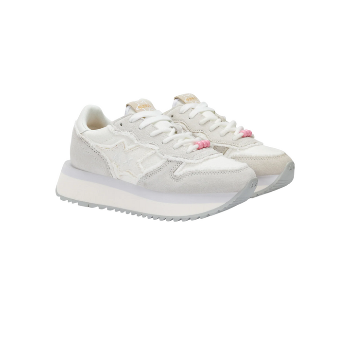 SUN68
Big Stargirl Canvas Sneaker Bassa Donna - Z35216 Bianco Panna
