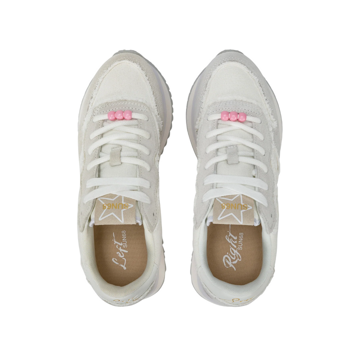 SUN68
Big Stargirl Canvas Sneaker Bassa Donna - Z35216 Bianco Panna