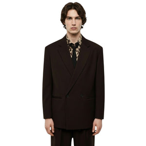 Blazer uomo doppio petto color moro