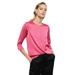 Blusa donna con maniche a 3/4 dry rose