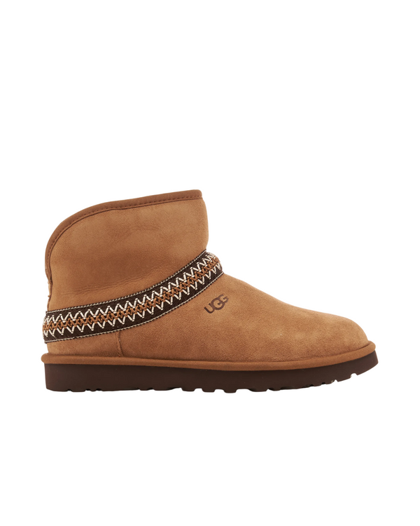 Stivali UGG da donna classic mini crescent chestnut
