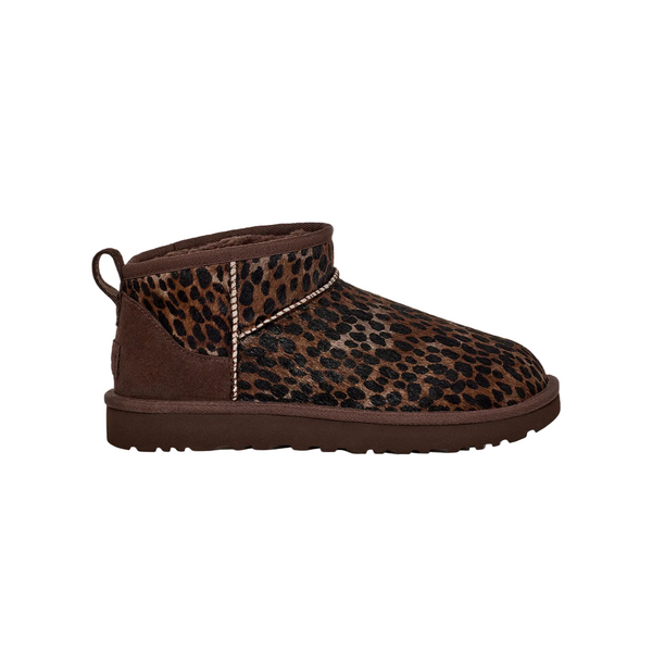 Stivali UGG classic ultra mini caspian leopardati